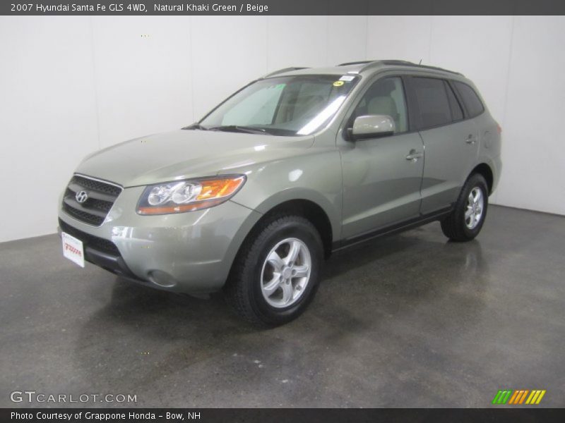 Natural Khaki Green / Beige 2007 Hyundai Santa Fe GLS 4WD