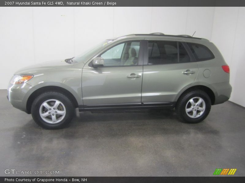 Natural Khaki Green / Beige 2007 Hyundai Santa Fe GLS 4WD