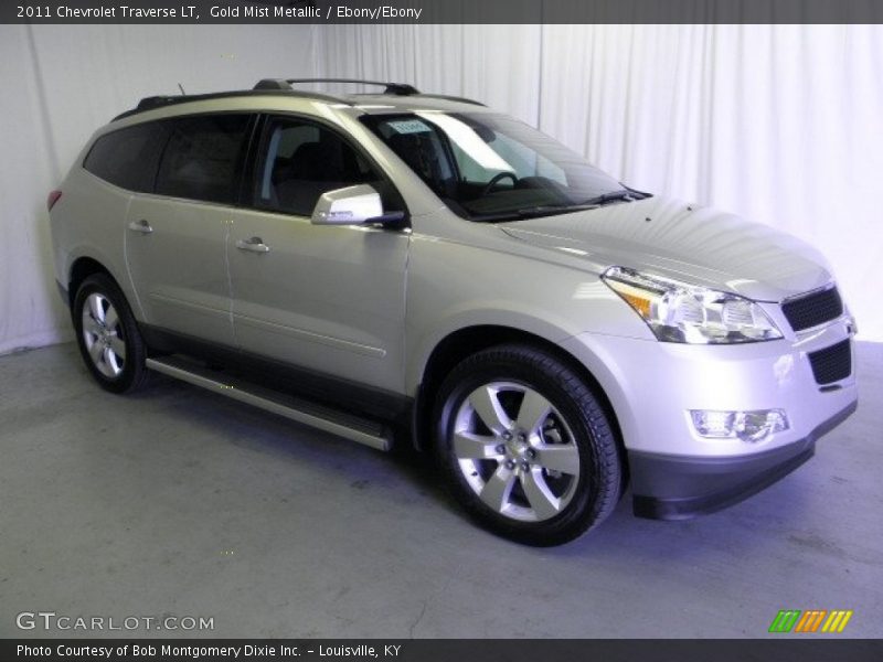 Gold Mist Metallic / Ebony/Ebony 2011 Chevrolet Traverse LT