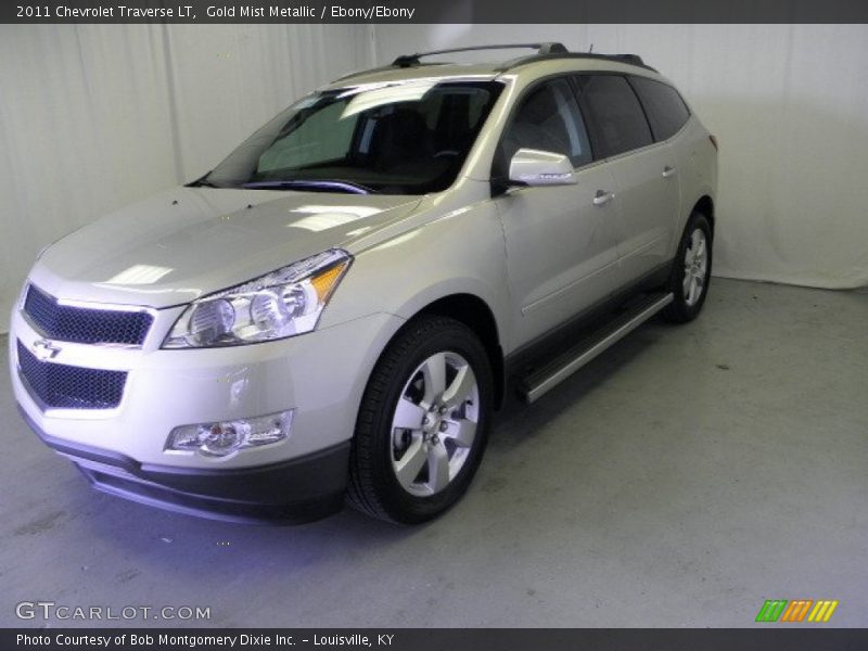 Gold Mist Metallic / Ebony/Ebony 2011 Chevrolet Traverse LT