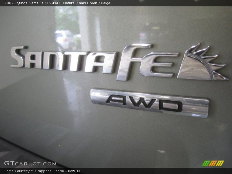 Natural Khaki Green / Beige 2007 Hyundai Santa Fe GLS 4WD
