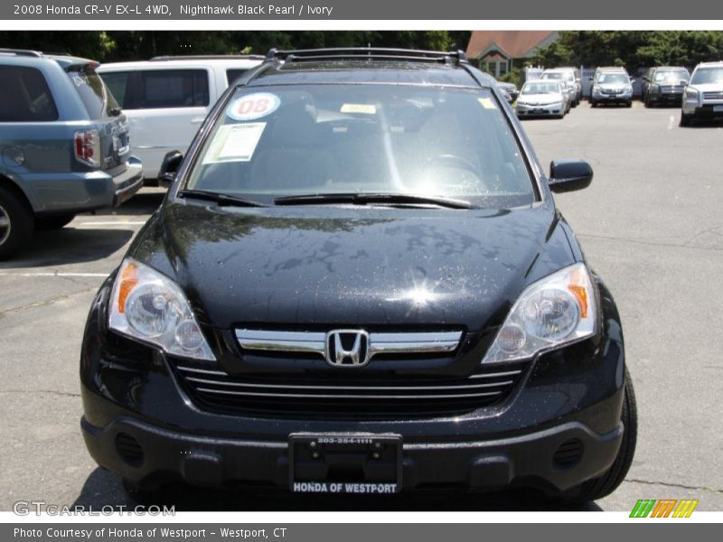 Nighthawk Black Pearl / Ivory 2008 Honda CR-V EX-L 4WD