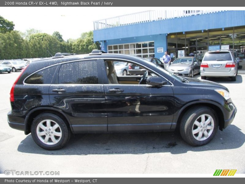 Nighthawk Black Pearl / Ivory 2008 Honda CR-V EX-L 4WD
