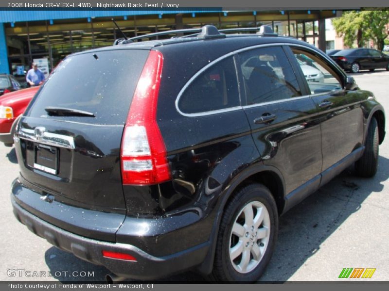 Nighthawk Black Pearl / Ivory 2008 Honda CR-V EX-L 4WD