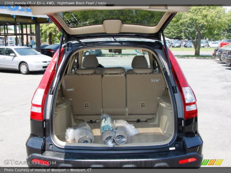 Nighthawk Black Pearl / Ivory 2008 Honda CR-V EX-L 4WD