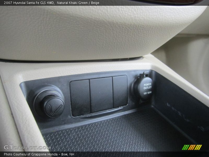 Natural Khaki Green / Beige 2007 Hyundai Santa Fe GLS 4WD