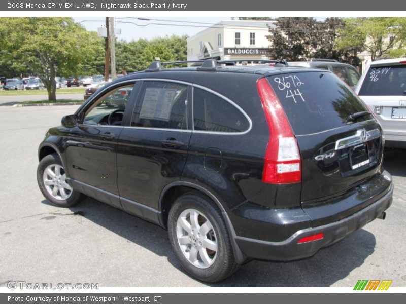 Nighthawk Black Pearl / Ivory 2008 Honda CR-V EX-L 4WD