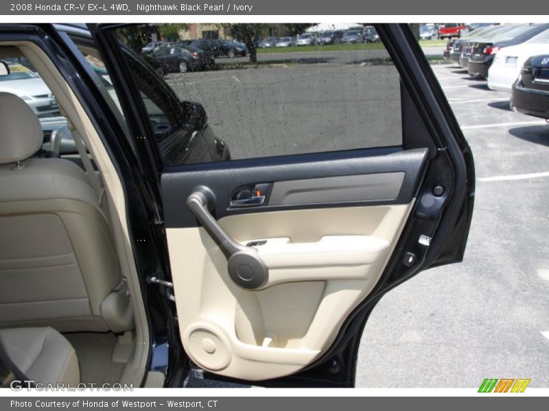 Nighthawk Black Pearl / Ivory 2008 Honda CR-V EX-L 4WD
