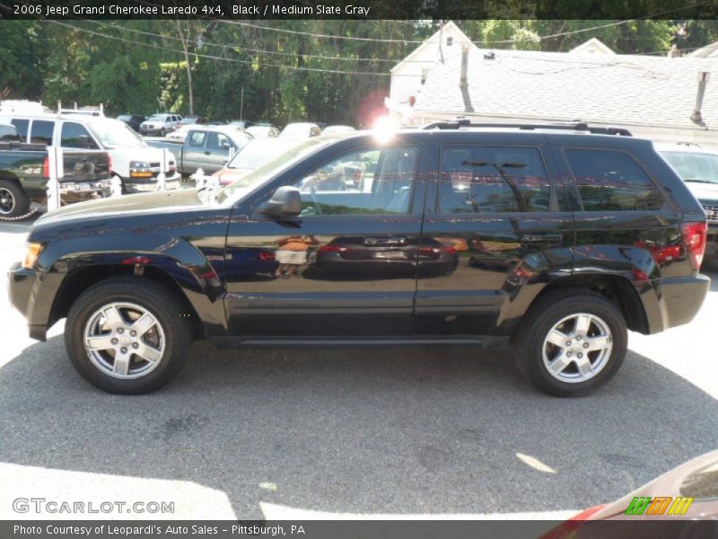 Black / Medium Slate Gray 2006 Jeep Grand Cherokee Laredo 4x4