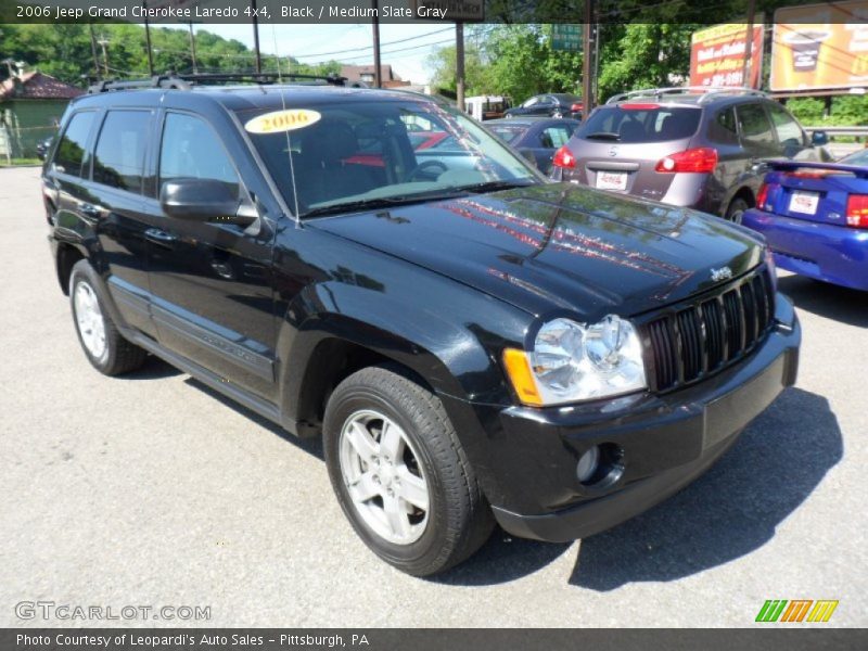 Black / Medium Slate Gray 2006 Jeep Grand Cherokee Laredo 4x4