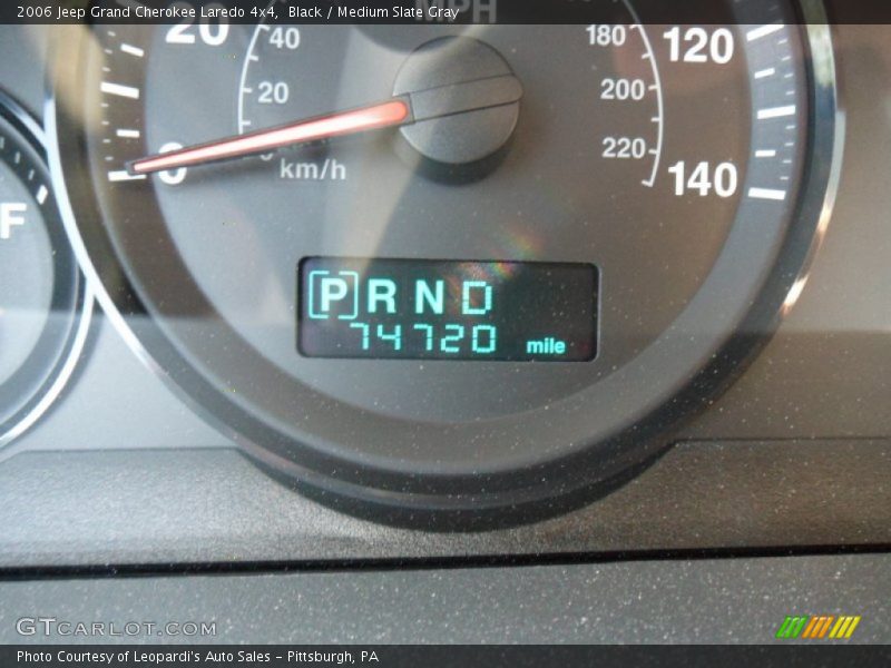 Black / Medium Slate Gray 2006 Jeep Grand Cherokee Laredo 4x4