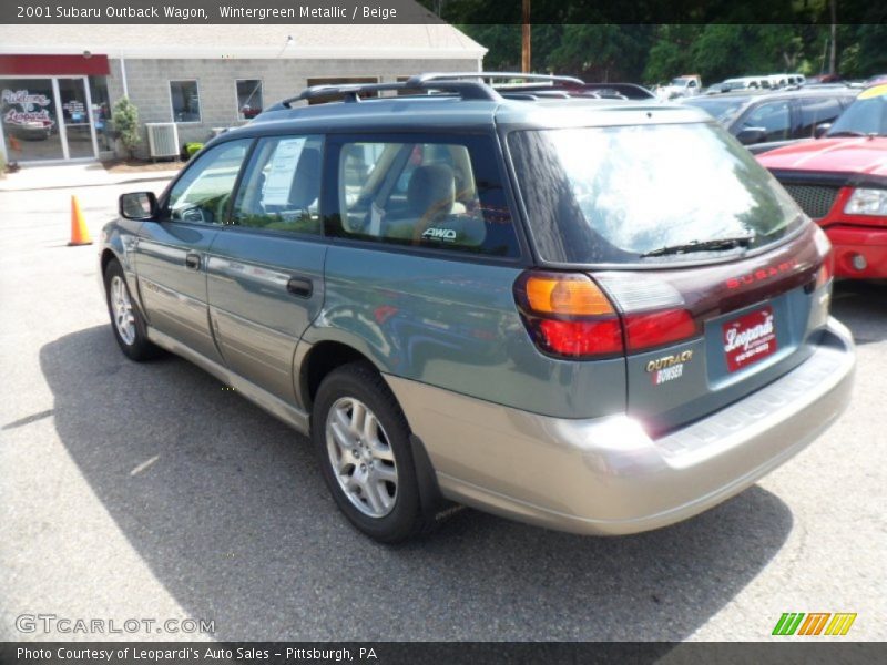Wintergreen Metallic / Beige 2001 Subaru Outback Wagon