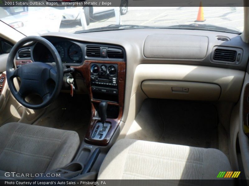 Wintergreen Metallic / Beige 2001 Subaru Outback Wagon
