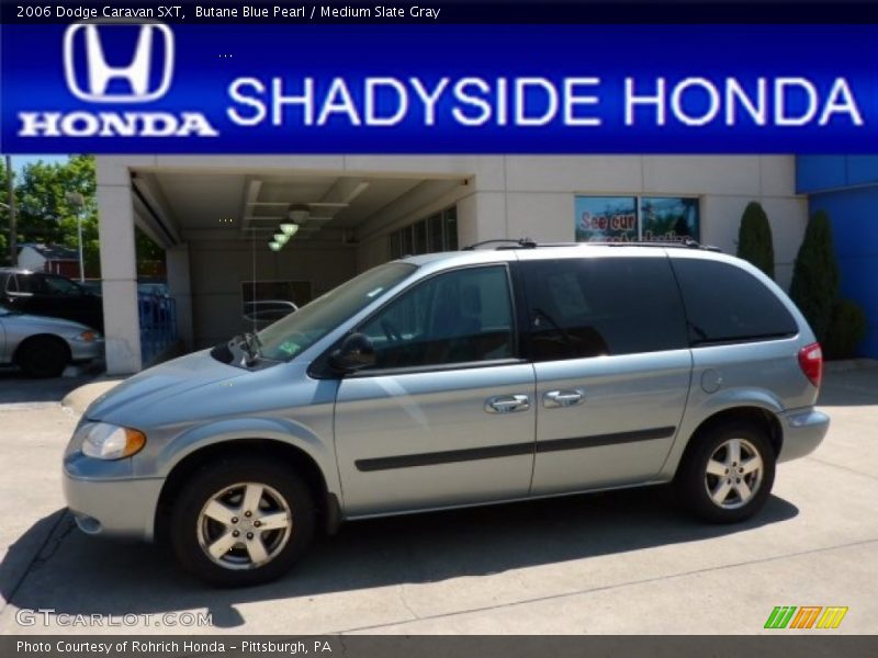 Butane Blue Pearl / Medium Slate Gray 2006 Dodge Caravan SXT