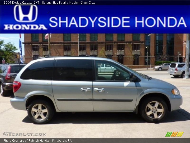 Butane Blue Pearl / Medium Slate Gray 2006 Dodge Caravan SXT