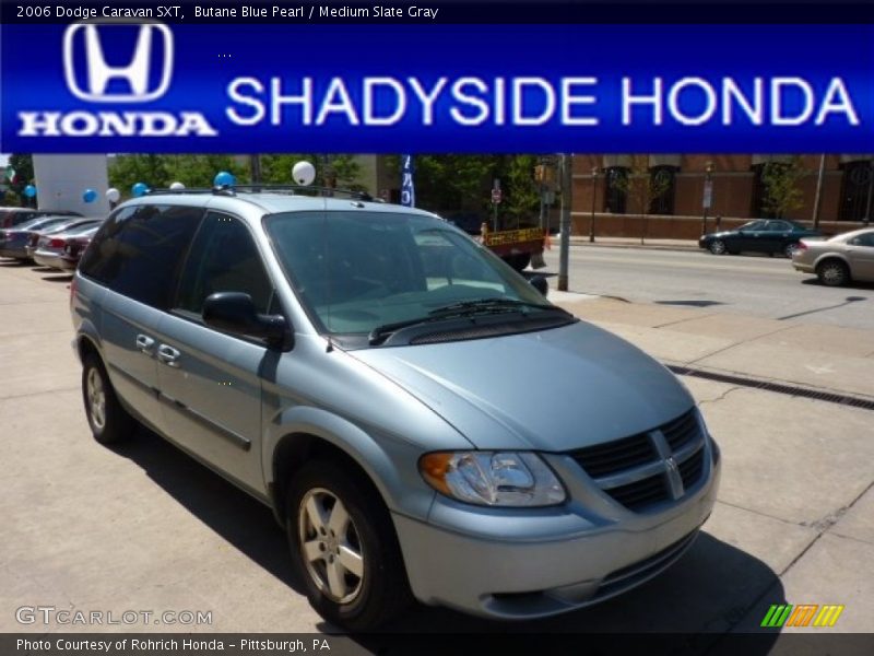 Butane Blue Pearl / Medium Slate Gray 2006 Dodge Caravan SXT