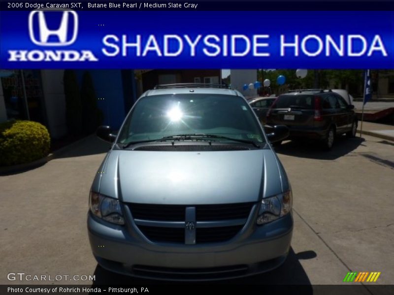 Butane Blue Pearl / Medium Slate Gray 2006 Dodge Caravan SXT