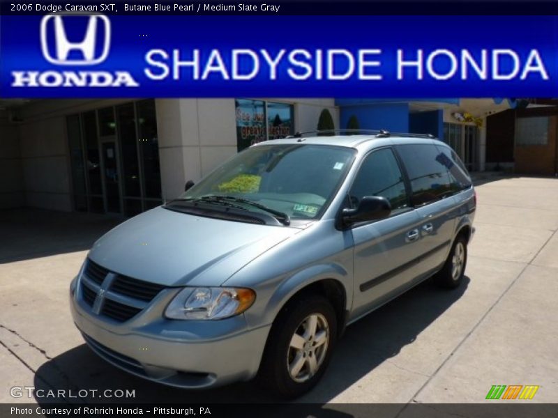 Butane Blue Pearl / Medium Slate Gray 2006 Dodge Caravan SXT