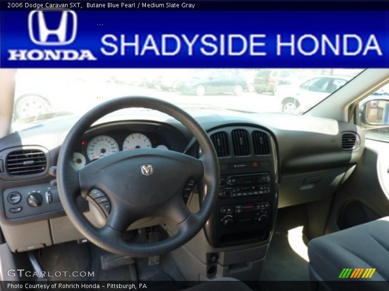 Butane Blue Pearl / Medium Slate Gray 2006 Dodge Caravan SXT