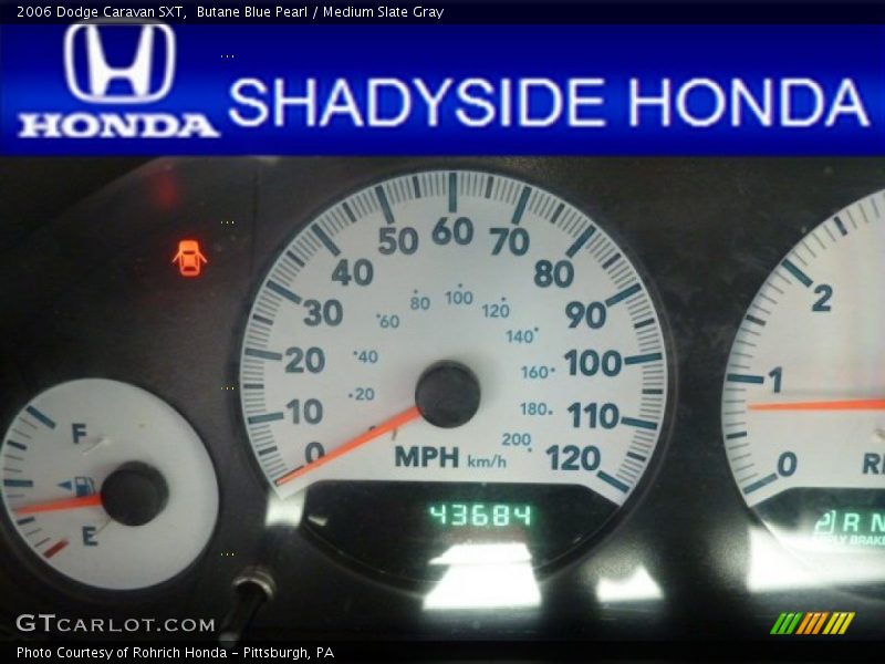 Butane Blue Pearl / Medium Slate Gray 2006 Dodge Caravan SXT
