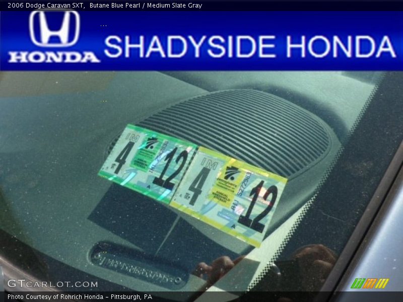 Butane Blue Pearl / Medium Slate Gray 2006 Dodge Caravan SXT