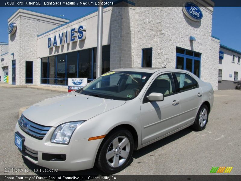 Light Sage Metallic / Medium Light Stone 2008 Ford Fusion SE