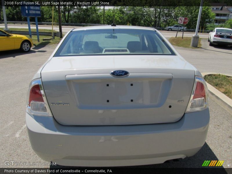 Light Sage Metallic / Medium Light Stone 2008 Ford Fusion SE