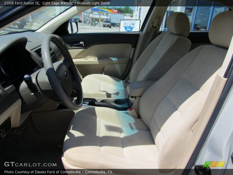 Light Sage Metallic / Medium Light Stone 2008 Ford Fusion SE