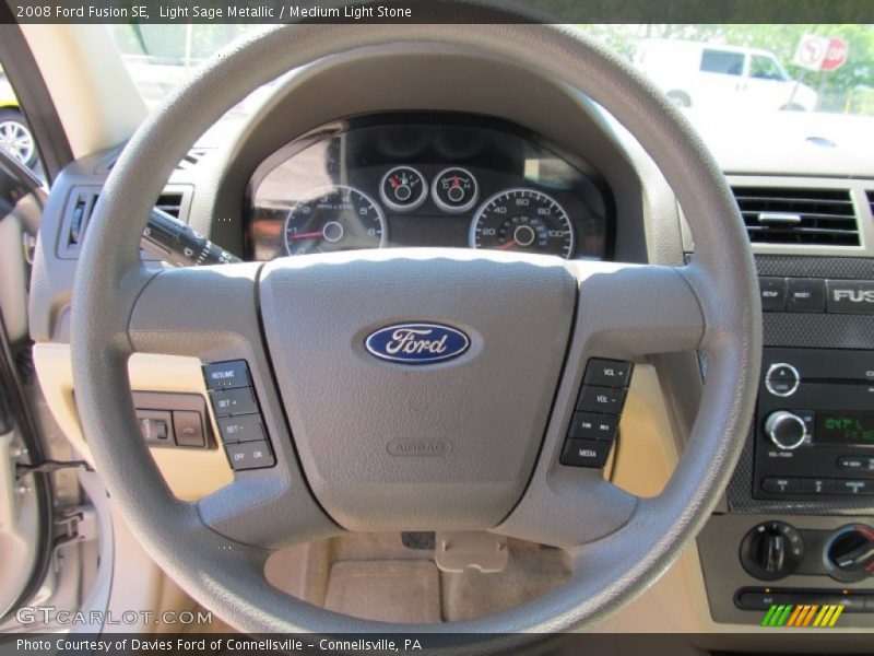 Light Sage Metallic / Medium Light Stone 2008 Ford Fusion SE