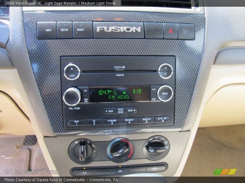 Light Sage Metallic / Medium Light Stone 2008 Ford Fusion SE