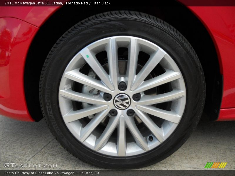 Tornado Red / Titan Black 2011 Volkswagen Jetta SEL Sedan