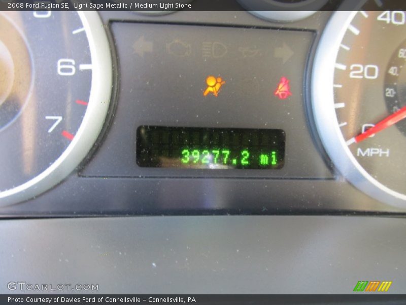 Light Sage Metallic / Medium Light Stone 2008 Ford Fusion SE