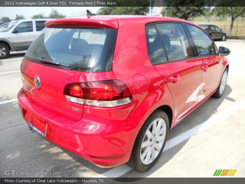 Tornado Red / Titan Black 2011 Volkswagen Golf 4 Door TDI