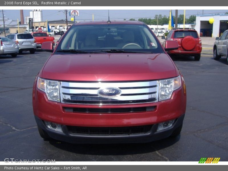 Redfire Metallic / Camel 2008 Ford Edge SEL
