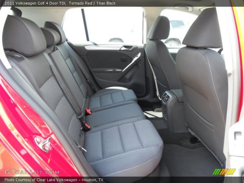 Tornado Red / Titan Black 2011 Volkswagen Golf 4 Door TDI