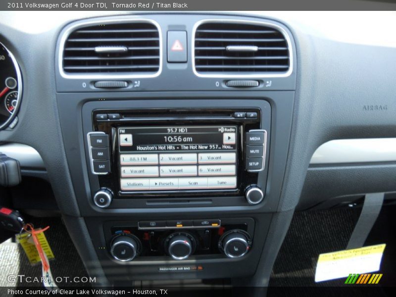 Tornado Red / Titan Black 2011 Volkswagen Golf 4 Door TDI