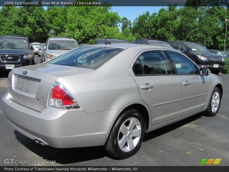 Silver Birch Metallic / Charcoal Black 2008 Ford Fusion SE