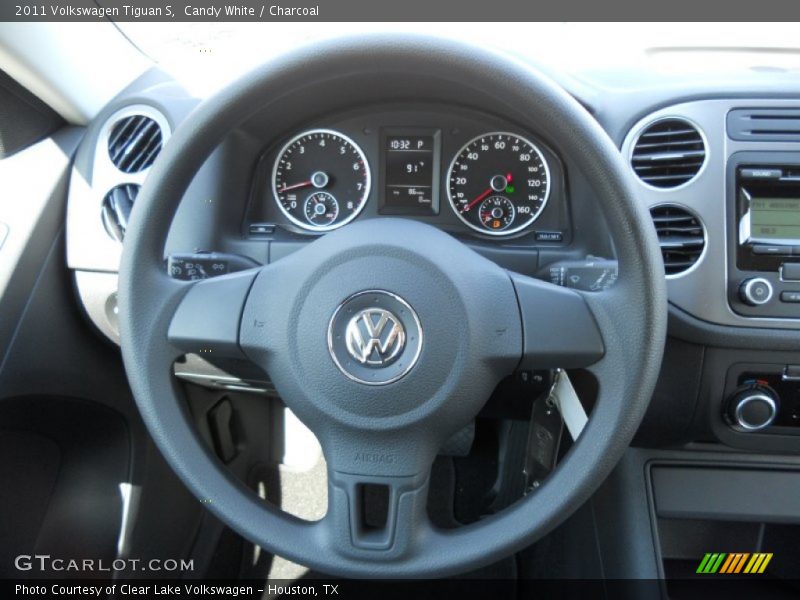 Candy White / Charcoal 2011 Volkswagen Tiguan S