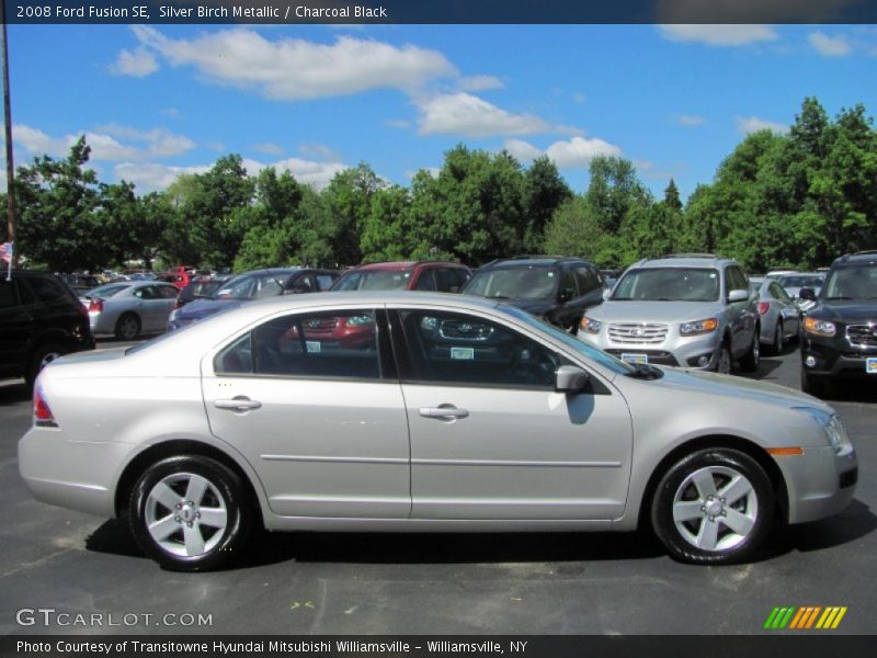 Silver Birch Metallic / Charcoal Black 2008 Ford Fusion SE