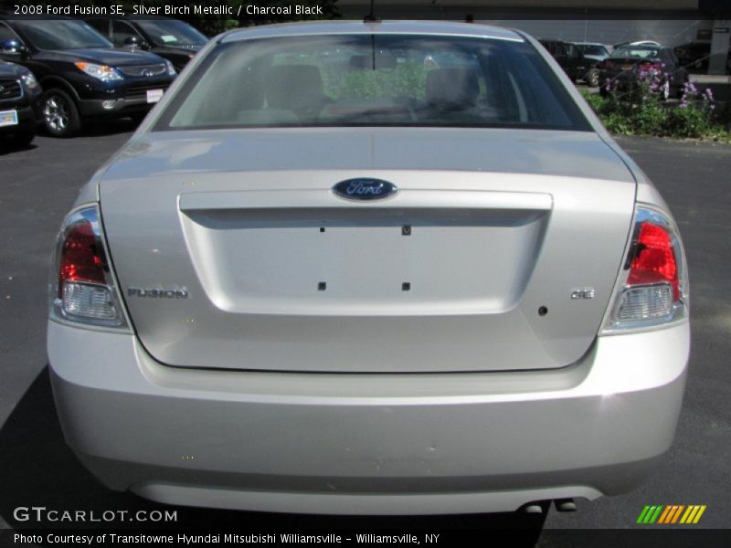 Silver Birch Metallic / Charcoal Black 2008 Ford Fusion SE