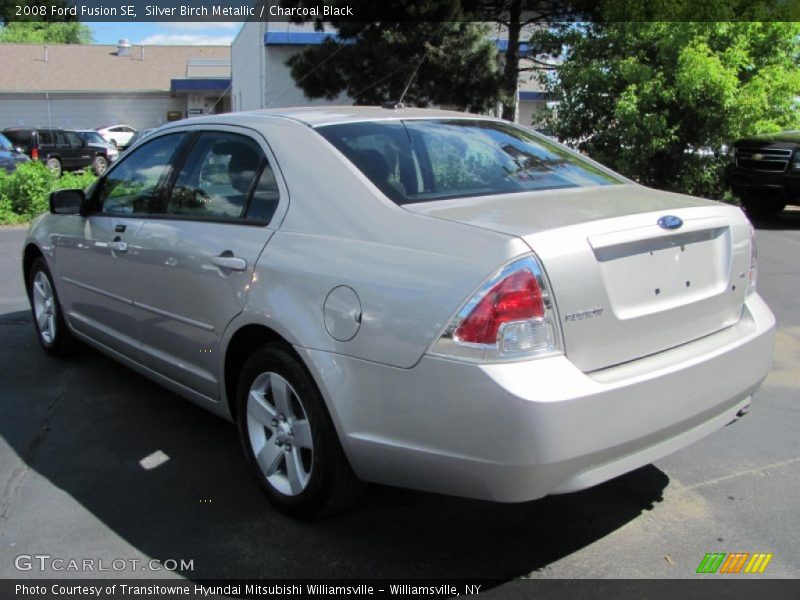 Silver Birch Metallic / Charcoal Black 2008 Ford Fusion SE