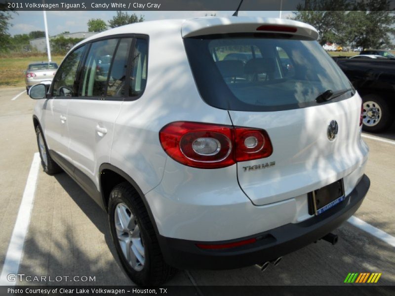 Candy White / Clay Gray 2011 Volkswagen Tiguan S