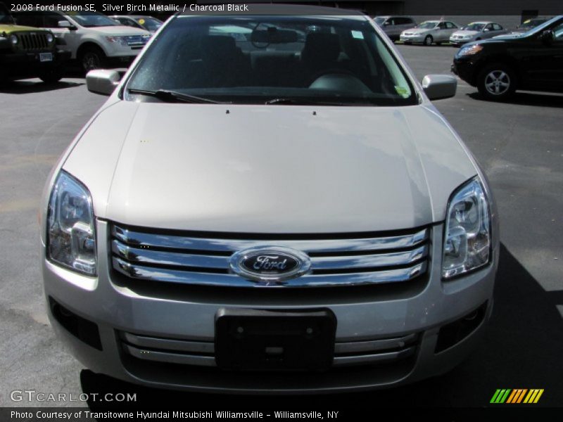 Silver Birch Metallic / Charcoal Black 2008 Ford Fusion SE