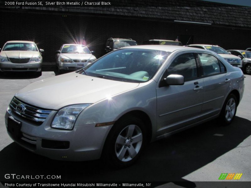 Silver Birch Metallic / Charcoal Black 2008 Ford Fusion SE