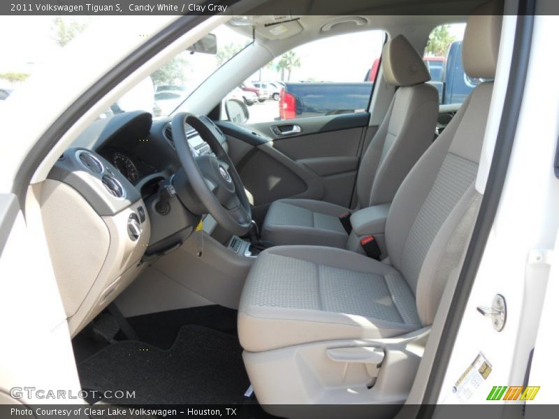 Candy White / Clay Gray 2011 Volkswagen Tiguan S