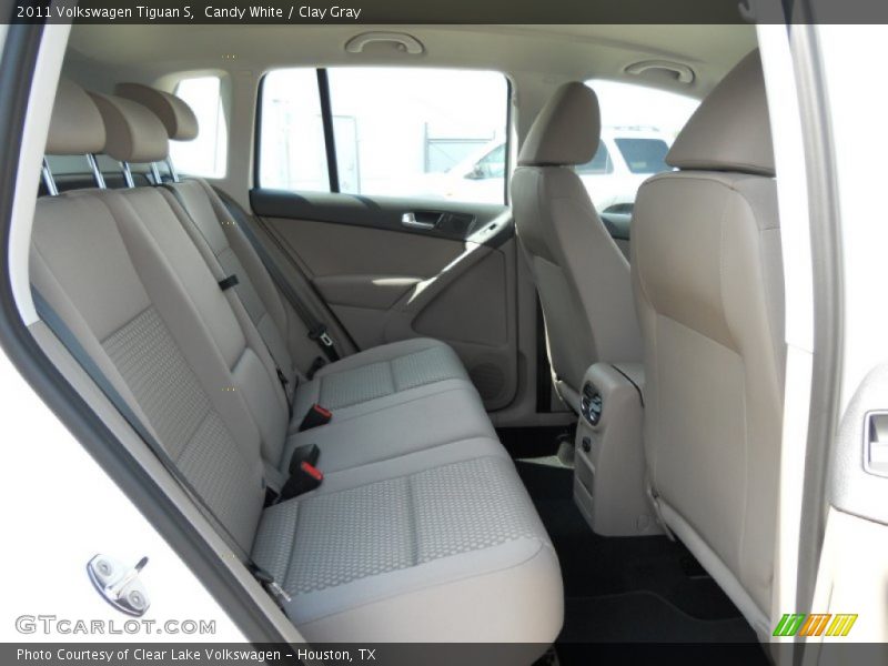Candy White / Clay Gray 2011 Volkswagen Tiguan S