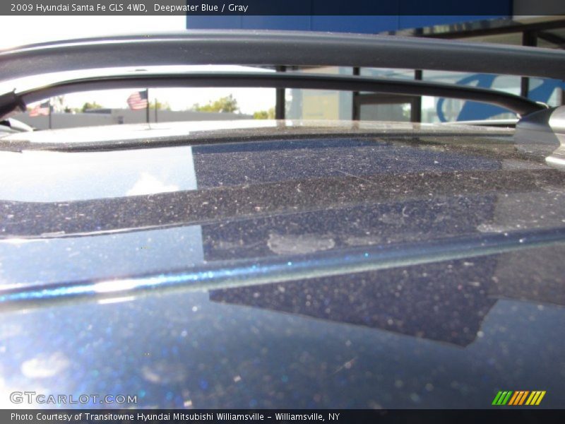 Deepwater Blue / Gray 2009 Hyundai Santa Fe GLS 4WD