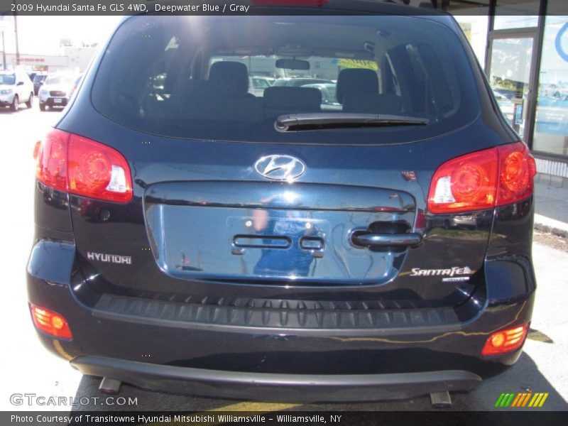 Deepwater Blue / Gray 2009 Hyundai Santa Fe GLS 4WD