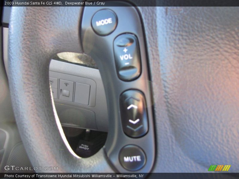 Deepwater Blue / Gray 2009 Hyundai Santa Fe GLS 4WD