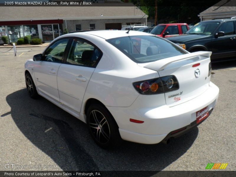 Rally White / Black 2005 Mazda MAZDA3 s Sedan